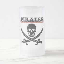 Pirates Mattiert Glass Beer Tasse