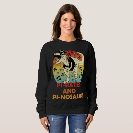 PIrates PInosaurs Math 3 14 Number Mathlete Genius Sweatshirt (Vorne ganz)