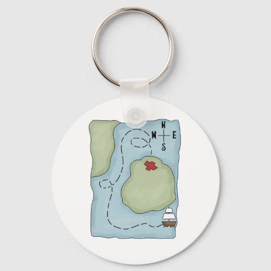 Pirates ・ Pirate Map Schlüsselanhänger (Vorderseite)