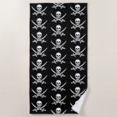 Pirates Piratenflagge Strandtuch (Vorderseite)