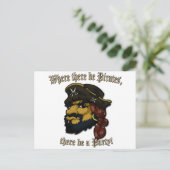 Pirates Rock! Postkarte (Stehend Vorderseite)