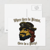Pirates Rock! Postkarte (Vorne/Hinten)