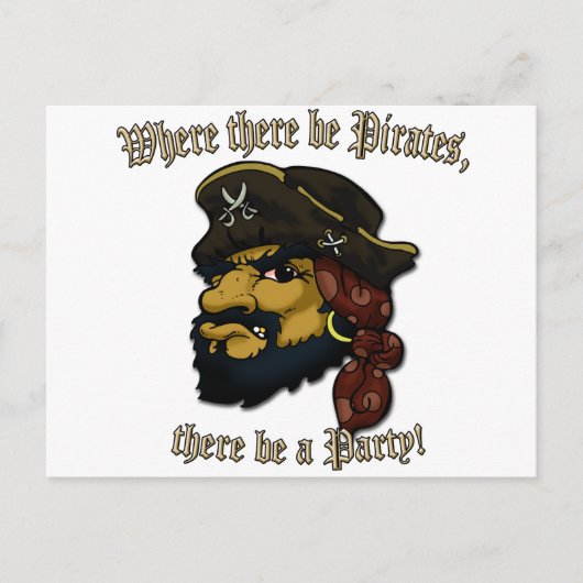 Pirates Rock! Postkarte (Vorderseite)