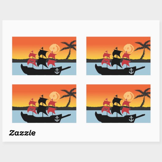 Pirates Ship Sticker (Blatt)