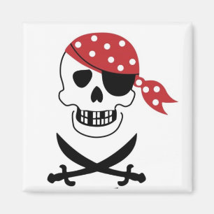 Pirates Skull Magnet