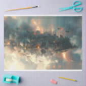 Pirates Skull Ship Flies Decoupage Seidenpapier (Basteln)