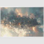 Pirates Skull Ship Flies Decoupage Seidenpapier (Vorderseite)