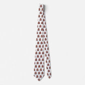 Pirates Sports Mascot Necktie auf Weiß Krawatte (Vorderseite)