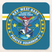 Pirates Squadron Rechteckiger Pappuntersetzer (Vorderseite)