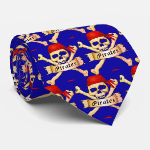 Pirates Team Mascot Fußball Baseball Sport Krawatt Krawatte