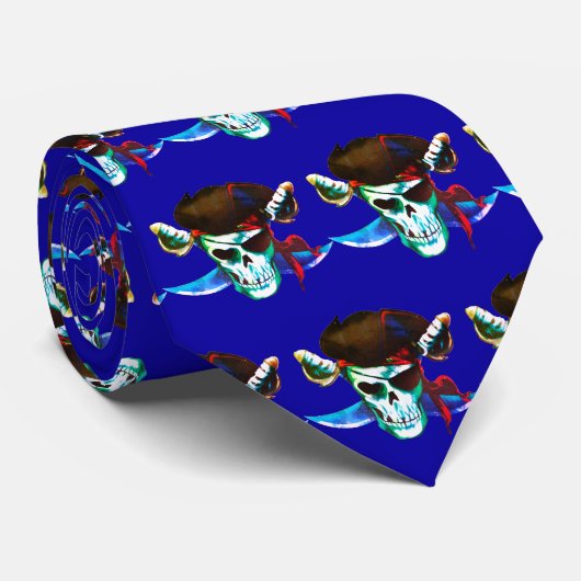 Pirates Team Mascot Fußball Baseball Sport Krawatt Krawatte (Gerollt)