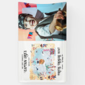 Pirates Treasure Hunt Karte Geburtstag Begrüßungsz Banner (Vertikal)