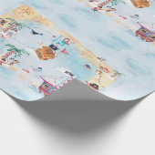 Pirates Treasure Hunt Karte Kinder Strand Geburtst Geschenkpapier (Ecke)