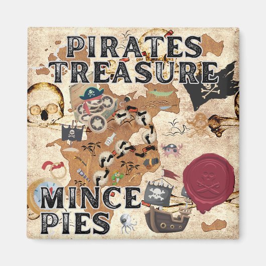 Pirates Treasure - Mince Pies Magnet (Vorne)