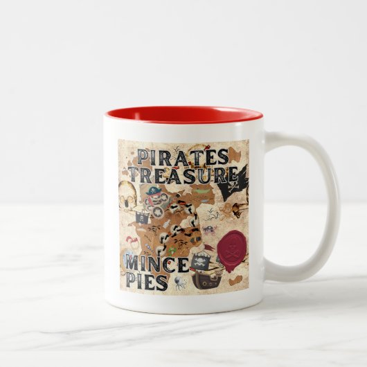 Pirates Treasure - Mince Pies Zweifarbige Tasse (Rechts)