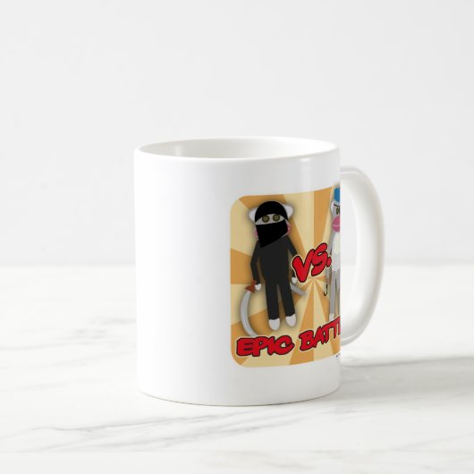 Pirates Vs. Ninja Affen Kaffeetasse (VorderseiteRechts)