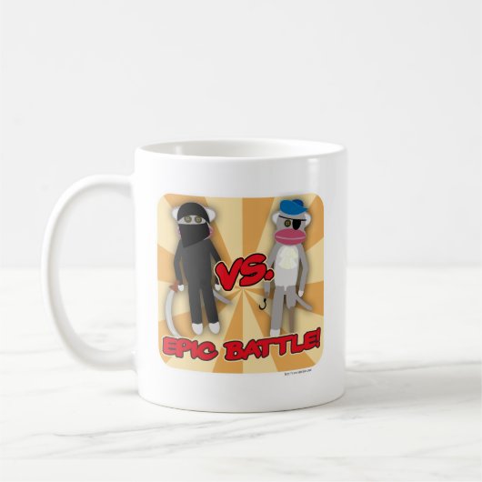 Pirates Vs. Ninja Affen Kaffeetasse (Links)