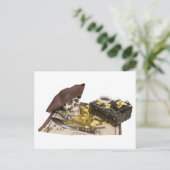 PirateSkullBooty092009 Postkarte (Stehend Vorderseite)