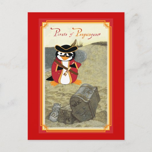 Piratez von Penguinzance Postkarte (Vorderseite)