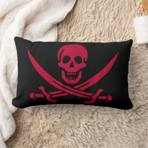 Piratflagge Totenkopf & Schwerter von Calico Jack Lendenkissen