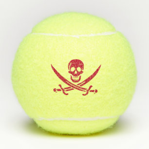 Piratflagge Totenkopf & Schwerter von Calico Jack Tennisbälle