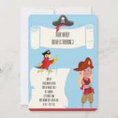 PIRATGEBURTSTAGEINLADUNG EINLADUNG (Vorderseite)