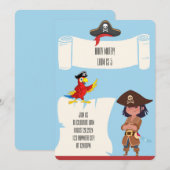 PIRATGEBURTSTAGEINLADUNG EINLADUNG (Vorne/Hinten)