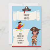 PIRATGEBURTSTAGEINLADUNG EINLADUNG (Vorderseite)