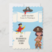 PIRATGEBURTSTAGEINLADUNG FÜR JUNGEN EINLADUNG (Vorderseite)