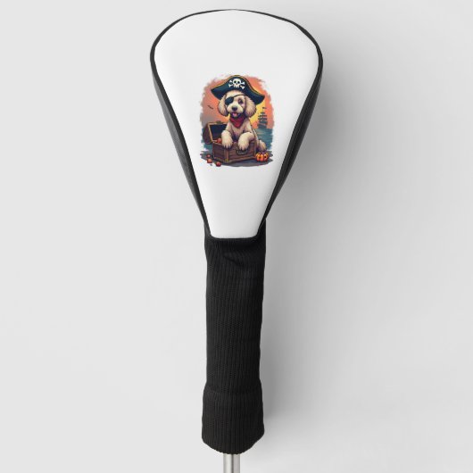 Piratischer Pudelraub Golf Headcover (Vorderseite)
