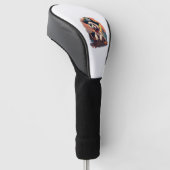 Piratischer Pudelraub Golf Headcover (angewinkelt)