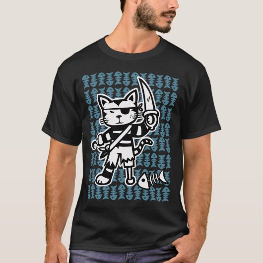 Piratkatze T-Shirt (Vorderseite)