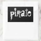 Piratkleber Rechteckiger Aufkleber (Tasche)