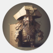 Piratkleber Runder Aufkleber (Vorderseite)