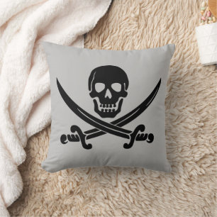 PIRATKREUZE UND KNOCHENPILLOWS KISSEN