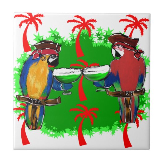 PIRATPARROTEN FLIESE (Vorderseite)