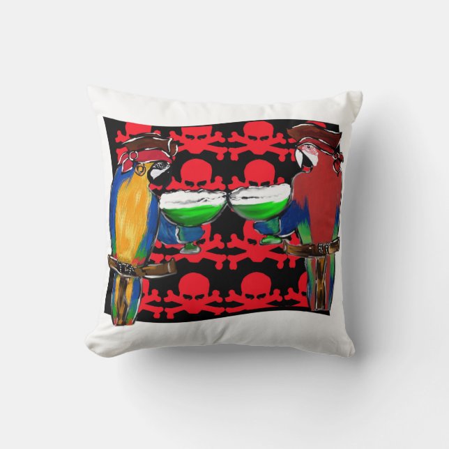 PIRATPARROTEN KISSEN (Vorderseite)