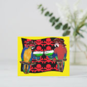 PIRATPARROTEN POSTKARTE (Stehend Vorderseite)