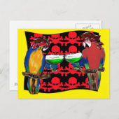 PIRATPARROTEN POSTKARTE (Vorne/Hinten)