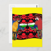 PIRATPARROTEN POSTKARTE (Vorne/Hinten)