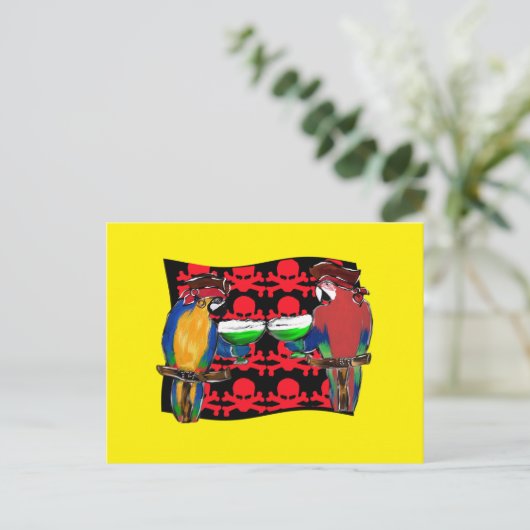 PIRATPARROTEN POSTKARTE (Stehend Vorderseite)
