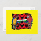 PIRATPARROTEN POSTKARTE (Vorne/Hinten)