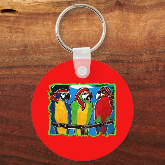 PIRATPARROTEN SCHLÜSSELANHÄNGER (Vorderseite)
