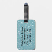 PiratPenguin personalisiert Gepäckanhänger (Rückseite vertikal)