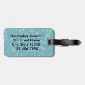 PiratPenguin personalisiert Gepäckanhänger (Rückseite horizontal)