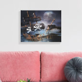 PIRATSCHIFF LEINWANDDRUCK (Insitu (Wohnzimmer))