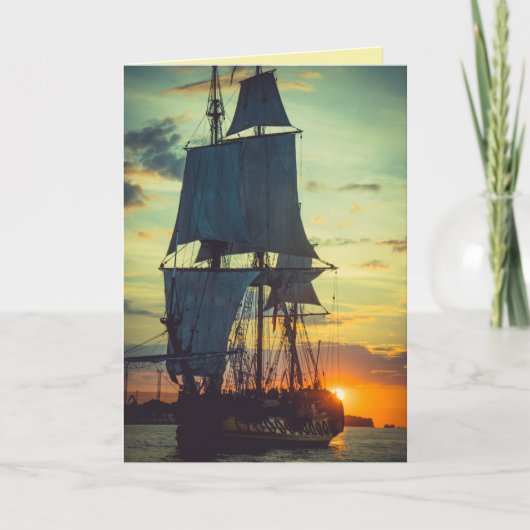 PIRATSCHIFFFAHRT FOTO GEBURTSTAG GROSSE KARTE (Vorderseite)