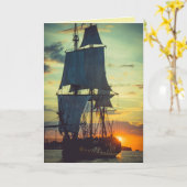 PIRATSCHIFFFAHRT FOTO GEBURTSTAG GROSSE KARTE (Gelbe Blume)