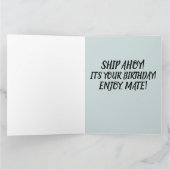 PIRATSCHIFFFAHRT FOTO GEBURTSTAG GROSSE KARTE (Innenseite)