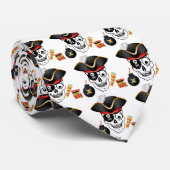 PIRATSKULL KRAWATTE (Gerollt)